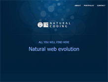 Tablet Screenshot of naturalcoding.com